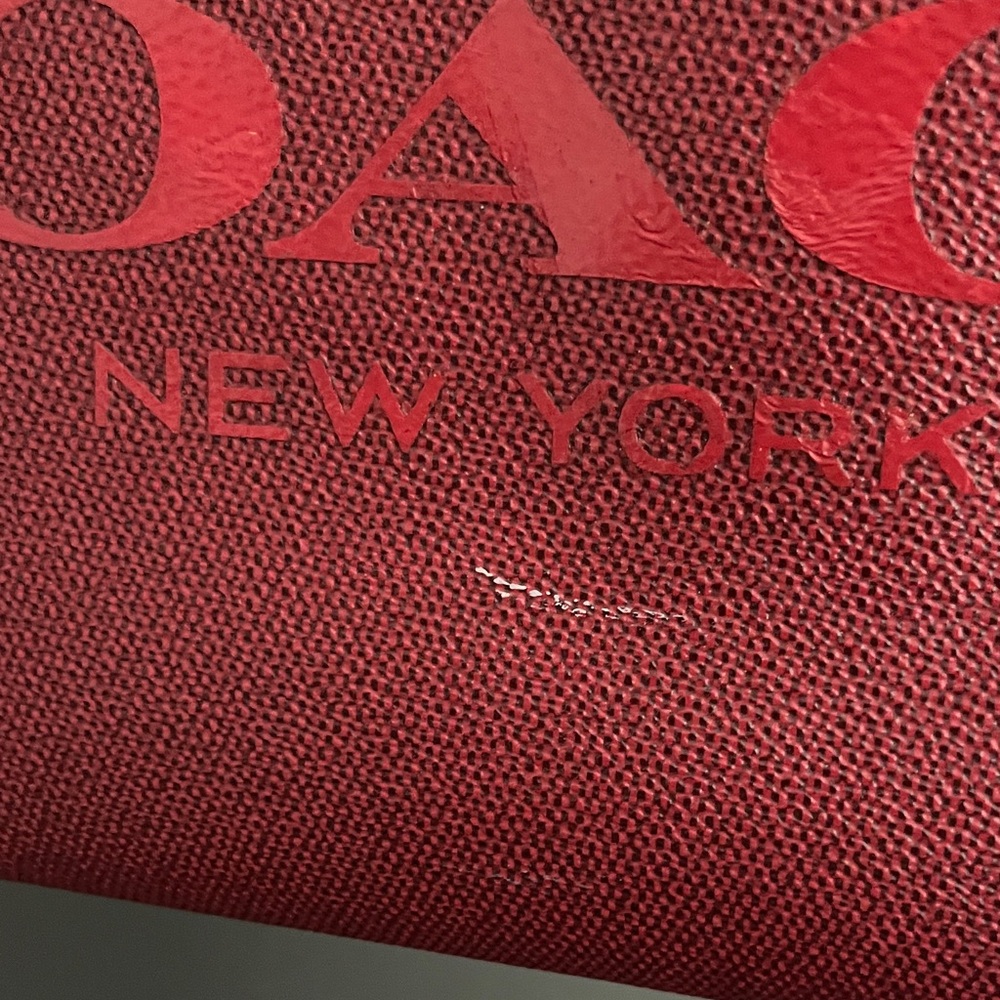 Coach Cherry Red Tote Bag - Picture 7 of 8